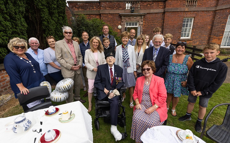 Ernest with family, friends and special guests